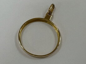 ノンブランドジュエリー メープルリーフコイン1/2oz用ペンダント枠 K18YG K18イエローゴールド 【中古】 【ペンダント】 【送料無料】