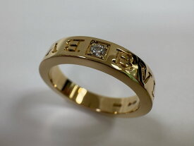 ブルガリ BVLGARI ダブルロゴリング K18PG K18ピンクゴールド 【中古】【リング】 【送料無料】