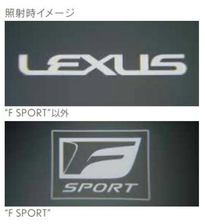 楽天市場】【レクサス純正】 プロジェクションカーテシイルミ 