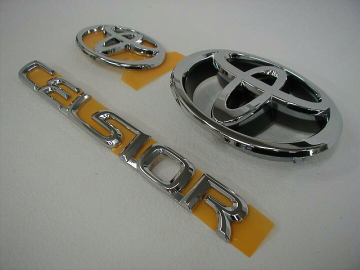 楽天市場】【トヨタ純正】 シルバーエンブレム ［フロント&リヤ3点  