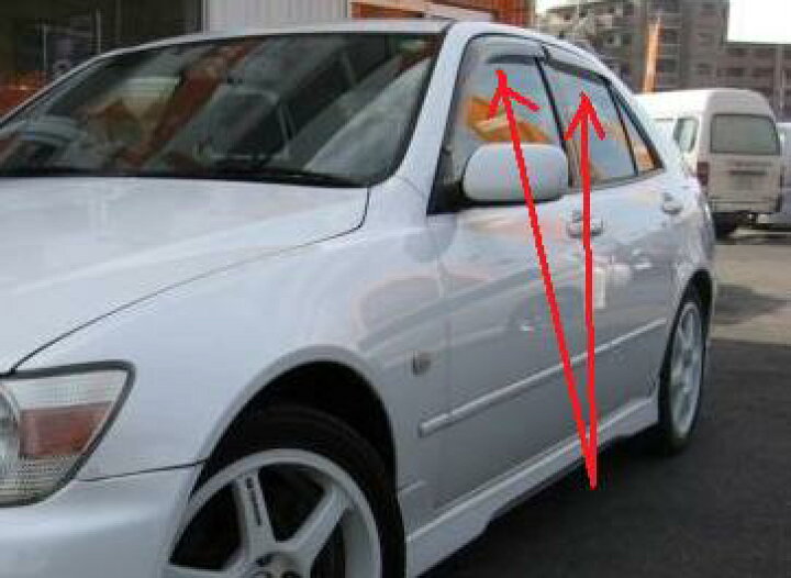 トヨタ 純正 アルテッツァ レクサス ドアサイドバイザーセット T-395