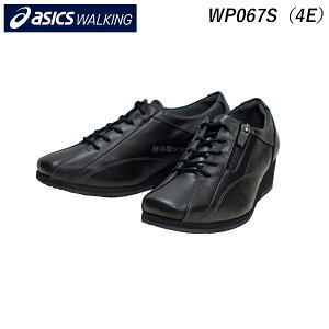 �A�V�b�N�X �E�H�[�L���O �y�_�� ���f�B�[�X �V���[�Y �C WP067S 4E �u���b�N�i90�j �X�N�G�A asics walking