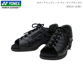 ヨネックス ウォーキングシューズ レディース 靴 SDL14 SDL-14 ブラック 3.5E サンダル YONEX パワークッション