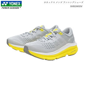 ヨネックス パワークッション ジョギング ランニングシューズ セーフランメンズ SHR200XM SHR-200XM グレー/イエロー 靴 YONEX ウォーキングシューズ