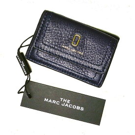 【新品】THE MARC JACOBS☆マーク・ジェイコブス3つ折り財布小さい コンパクト NAVYM0015413