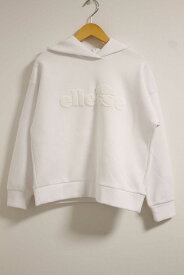 【値下げ】〓ellesse/エレッセ〓エレッセスペーサーニットフーディー/プルオーバー/長袖 ホワイト/白 【中古】レディース M 春夏秋冬 421132