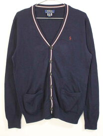 〓ラルフローレン/Ralph Lauren〓160cm カーディガン ネイビー 【中古】子供服 キッズ kids ジュニア 男の子 春秋 tops 312042