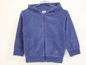 〓プチバトー/PETIT BATEAU〓95cm(3ans) フード付トレーナー/パーカー/スウェット/スエット 紺【中古】子供服 キッズ kids ベビー baby 男の子 女の子 春夏 tops 022042