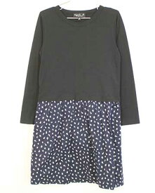 〓アニエスb/アニエスベー/agnes b. ENFANT〓135cm 長袖ワンピース 黒系 子供服 キッズ kids 女の子 春 onepi 103042