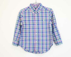 〓ラルフローレン/Ralph Lauren〓100cm 長袖シャツ 青系 【中古】 子供服 キッズ kids 男の子 女の子 春秋 tops 503042