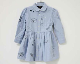 〓ラルフローレン/Ralph Lauren〓100cm ワンピ―ス 水色 【中古】 子供服 キッズ kids 女の子 春 onpi 923042