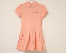 【夏物 新入荷!】〓プチバトー/PETIT BATEAU〓128cm(8ans) 半袖ワンピース ピンク 【中古】 子供服 キッズ kids 女の子 夏 onepi 324042