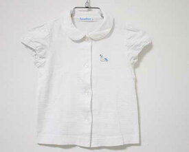 【夏物 新入荷!】〓ファミリア/familiar〓80cm 半袖カットソーブラウス 白【中古】 子供服 キッズ kids ベビー baby 女の子 夏 tops 715042