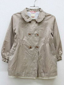 【楽天スーパーSALE!】▽ファミリア/familiar▽100cm スプリングコート ベージュ【中古】子供服 キッズ kids 女の子 春 otr 403042