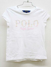 【夏物 新入荷!】▽ラルフローレン/Ralph Lauren▽120cm位 半袖Tシャツ/半袖カットソー 白【中古】子供服 キッズ kids 女の子 夏 tops 524042