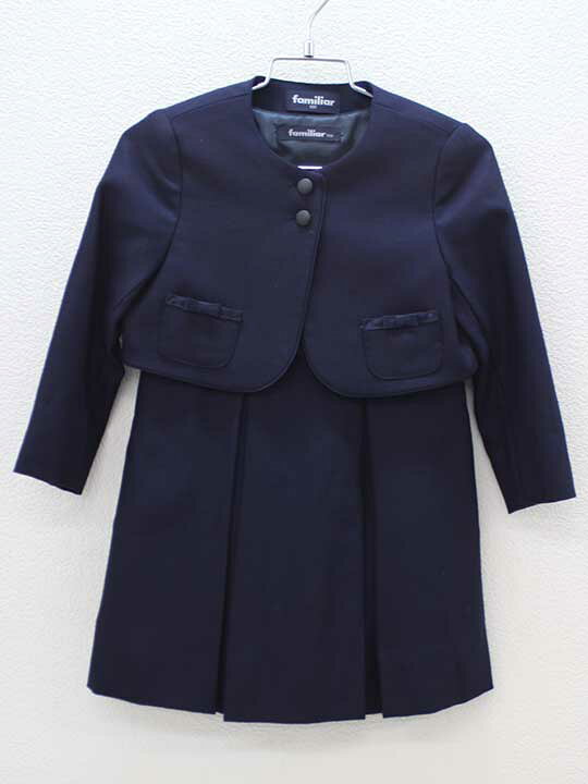 楽天市場】【新入荷!】▽ファミリア/familiar▽100cm アンサンブル 紺  