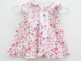 ▽ベベ/BeBe▽70-80cm 半袖ブラウス ピンク系【中古】子供服 キッズ kids ベビー服 baby 女の子 夏 916032 tops