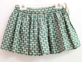 ◇キャラメル/CARAMEL◇96cm スカート 緑×茶系【中古】子供服 キッズ kids 女の子 春夏 bottoms 805042