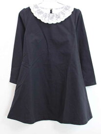 ◇ビーミング/B:MING by BEAMS◇120cm 長袖ワンピース 濃紺 衿取り外し可 フォーマル 入学式 卒園式 結婚式 七五三 冠婚葬祭 発表会 謝恩会【中古】子供服 キッズ kids 女の子 fml 721052