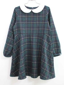 ◇ビーミング/B:MING by BEAMS◇130cm 長袖ワンピース 緑×黒 フォーマル 入学式 卒業式 卒園式 結婚式 七五三 冠婚葬祭 発表会 謝恩会【中古】子供服 キッズ kids 女の子 fml 812052
