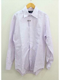 【値下げ】‡MAKER'S SHIRT KAMAKURA/メーカーズシャツ鎌倉‡スリムフィットシャツ/ビジネス/長袖 ライトパープル/薄紫 メンズ 41-85 【中古】春夏秋冬 407032 biz