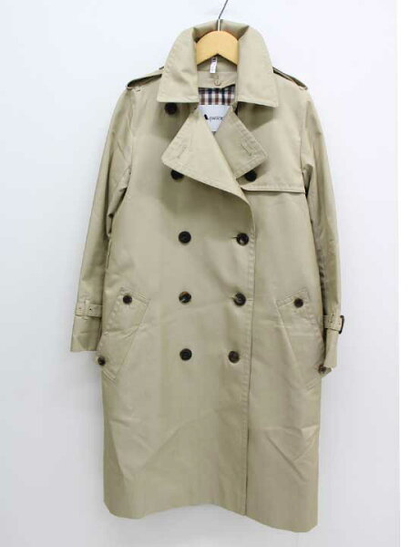 【値下げ】‡Aquascutum/アクアスキュータム‡ライナー付きトレンチコート/アウター/長袖/ミドル丈 ベージュ レディース 【中古】 春秋 otr 412052