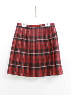 イーストボーイ プリーツスカート 11号 キッズ 女児 赤 卒業 面接【中古】●