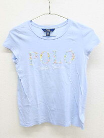 【夏物 新入荷!】＜ラルフローレン/Ralph Lauren＞150cm 半袖Tシャツ/半袖カットソー 水色【中古】子供服 キッズ kids ジュニア 女の子 夏 tops 224042