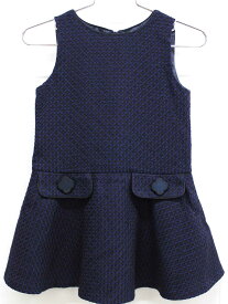 【夏SALE!】トッカ ジャンパースカート 90cm キッズ 女児 紺【中古】≪
