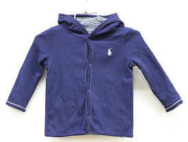 ▼ラルフローレン/Ralph Lauren▼85cm位 パーカー 紺×白 リバーシブル【中古】子供服 キッズ kids ベビー服 baby 男の子 春秋冬 tops 512042