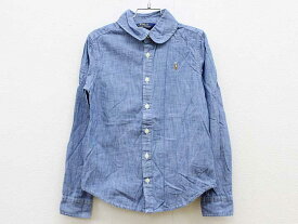 ▼ラルフローレン/Ralph Lauren▼140cm シャツ/ブラウス 青系【中古】子供服 キッズ kids 男の子 春秋冬 tops 512042