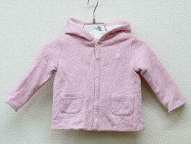 ▼ラルフローレン/Ralph Lauren▼80cm位 パーカー ピンク×白＆ピンク リバーシブル 【中古】 子供服 キッズ kids ベビー服 baby 女の子 春秋冬 tops 022042