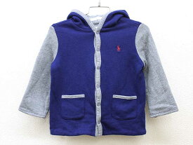 ▼ラルフローレン/Ralph Lauren▼85cm位 パーカー グレー×紺＆白×グレー リバーシブル 【中古】 子供服 キッズ kids ベビー服 baby 男の子 春秋冬 tops 022042