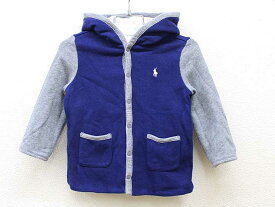 ▼ラルフローレン/Ralph Lauren▼90cm位 パーカー グレー×紺＆白×青 リバーシブル 【中古】 子供服 キッズ kids ベビー服 baby 男の子 春秋冬 tops 022042