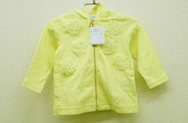 新品 未使用品▼ハッカキッズ/HAKKA kids▼80cm 長袖パーカー 黄色 子供 キッズ kids ベビー服 baby 女の子 tops 春 204042