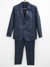 【新規値下げ!】▲アルマーニ ジュニア/Armani Junior▲142/130cm(10A/8A) スーツ 濃紺 フォーマル 入学式 卒業式 冠婚葬祭 結婚式 発表会 謝恩会【中古】子供服 キッズ kids ジュニア 男の子 412122 fml