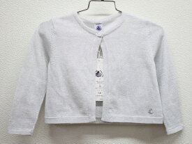 【値下げ!】新品 未使用品△プチバトー/PETIT BATEAU△86cm(24m) カーディガン シルバー 子供服 キッズ kids ベビー服 baby 女の子 春秋 409032 tops