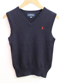 【新入荷!】▲ラルフローレン/Ralph Lauren▲130cm(7) ベスト 濃紺 お受験 フォーマル お稽古 通塾 見学会 通学 七五三 結婚式 発表会 冠婚葬祭【中古】子供服 キッズ kids 男の子 fml 606042