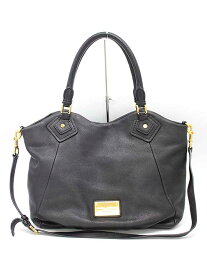 【値下げ】♪MARC JACOBS/マークジェイコブス♪レザー2wayバッグ/エレガント/シンプル/カジュアル/オシャレ/BAG/鞄 ブラック/黒色 レディース 【中古】 春夏秋冬 525032