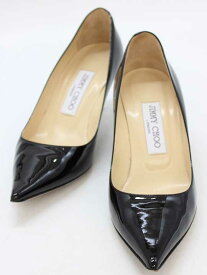 【楽天スーパーSALE】♪JIMMY CHOO/ジミーチュウ♪エナメルパンプス/シンプル/カジュアル/オシャレ/シューズ/靴 ブラック/黒色 レディース 36 【中古】 春夏秋冬 035032