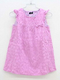 ■ベベ/BeBe■100cm ノースリーブワンピース ピンク【中古】子供服 キッズ kids 女の子 夏 616032 onepi