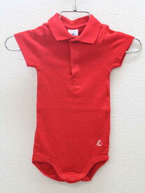 新品 未使用品■プチバトー/PETIT BATEAU■67cm 半袖ボディオール/カバーオール/ロンパース 赤 子供服 キッズ kids ベビー服 baby 男の子 夏 726032 onepi