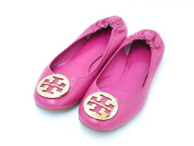 【値下げ】♪TORY BURCH/トリーバーチ♪バレエフラットシューズ/靴 ピンク レディース 10M【中古】春夏秋冬 320132