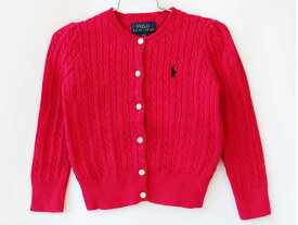 [ラルフローレン/Ralph Lauren]100cm カーディガン マゼンダピンク【中古】子供服 キッズ kids 女の子 春秋 tops 312042