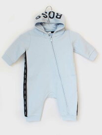 [ヒューゴボス/HUGO BOSS]60cm 長袖カバーオール/ロンパース ブルー×濃紺【中古】子供服 キッズ kids ベビー服 baby 男の子 春秋 onepi 312042