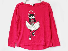 【楽天スーパーSALE!】[リトルマークジェイコブス/Little Marc Jacobs]126cm 長袖Tシャツ/長袖カットソー/ロンT ピンク【中古】子供服 キッズ kids 女の子 春秋 tops 602042