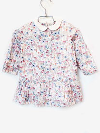 [ポールスミスベビー/Paul Smith BABY]85cm 長袖ワンピース 白×ピンク系【中古】子供服 キッズ kids ベビー服 baby 女の子 春秋 onepi 402042