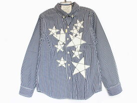 新品 未使用品[ゴートゥーハリウッド/GotoHollywood]140cm 長袖シャツ 紺×白 子供服 キッズ kids ジュニア 男の子 春秋 tops 722042