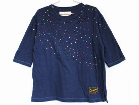 [ゴートゥーハリウッド/GotoHollywood]120cm 七分袖カットソー/七分袖Tシャツ/ロンT 紺【中古】子供服 キッズ kids 女の子 春秋 tops 722042