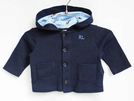 [ラルフローレン/Ralph Lauren]60cm パーカー 紺【中古】子供服 キッズ kids ベビー服 baby 男の子 春秋 tops 503042